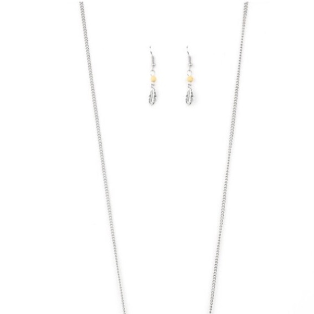 paparazzi On The Fly Yellow Necklace - Picture 5 of 5